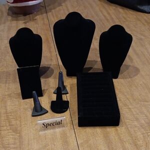 Black Jewelry Display Set